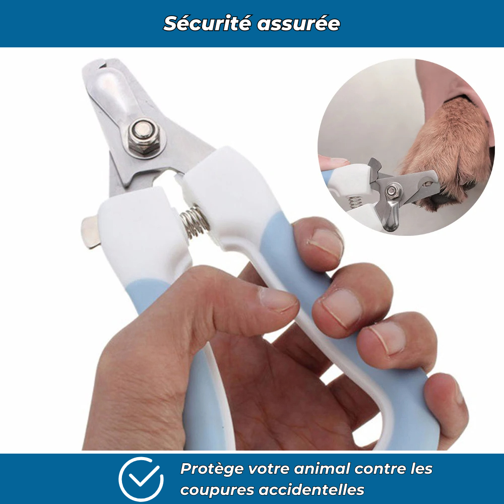 Coupe-griffes ergonomique pour chiens et chats