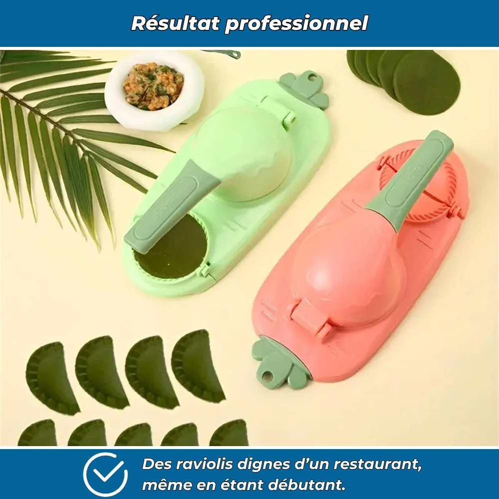 Presse Boulettes – Appareil 2-en-1 pour former et sceller vos raviolis maison