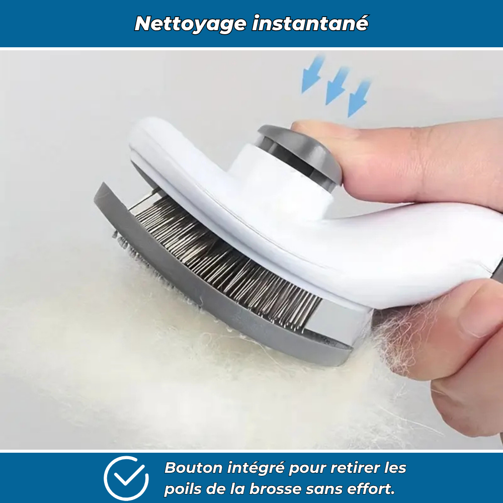 Brosse pour animaux efficace et facile à nettoyer