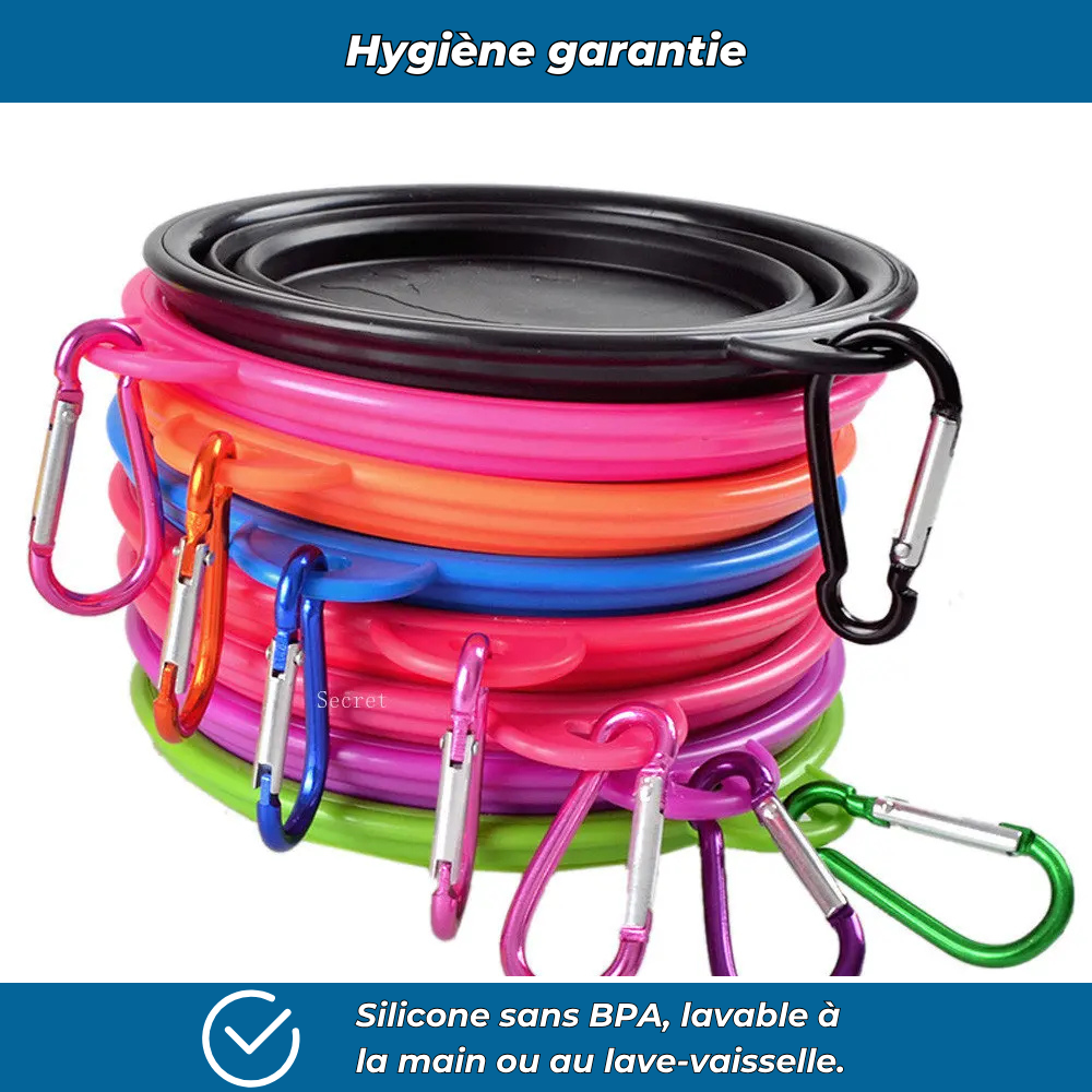 Gamelle pliable pour chiens et chats