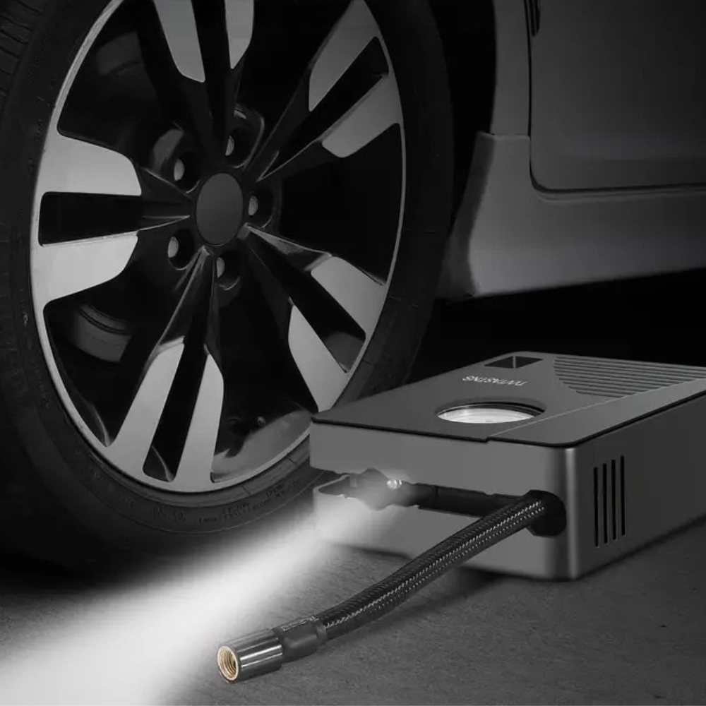 Gonfleur pneus portable 12V 100 PSI avec LED