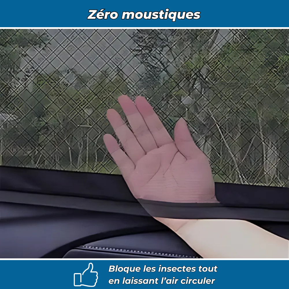 SunSock – Pare-soleil moustiquaire pour vitres arrière (lot de 2)