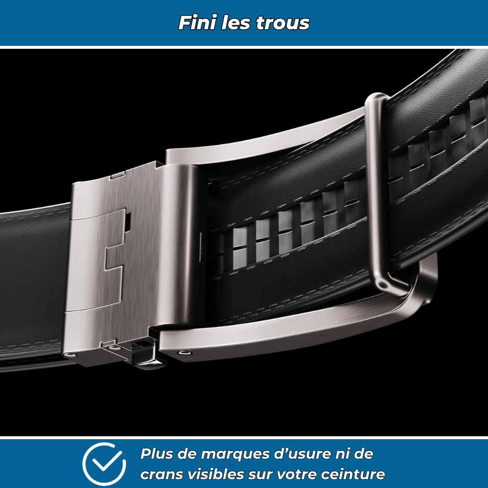 Ceinture réglable sans trous pour homme