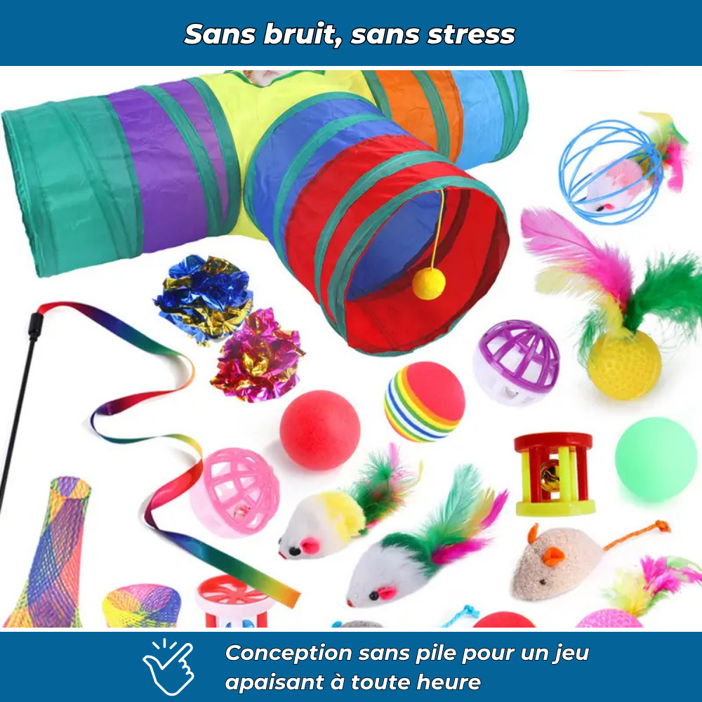 Lot de jouets interactifs pour chat