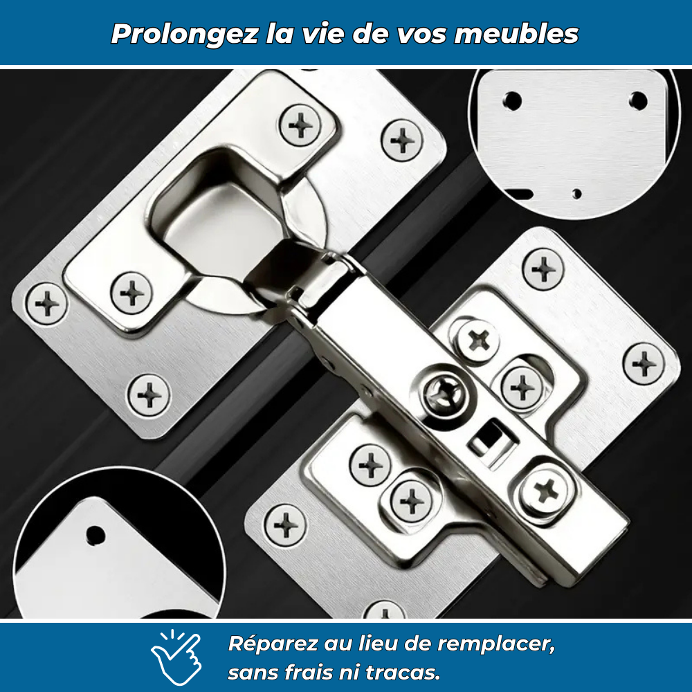 Kit de réparation pour charnières de placard