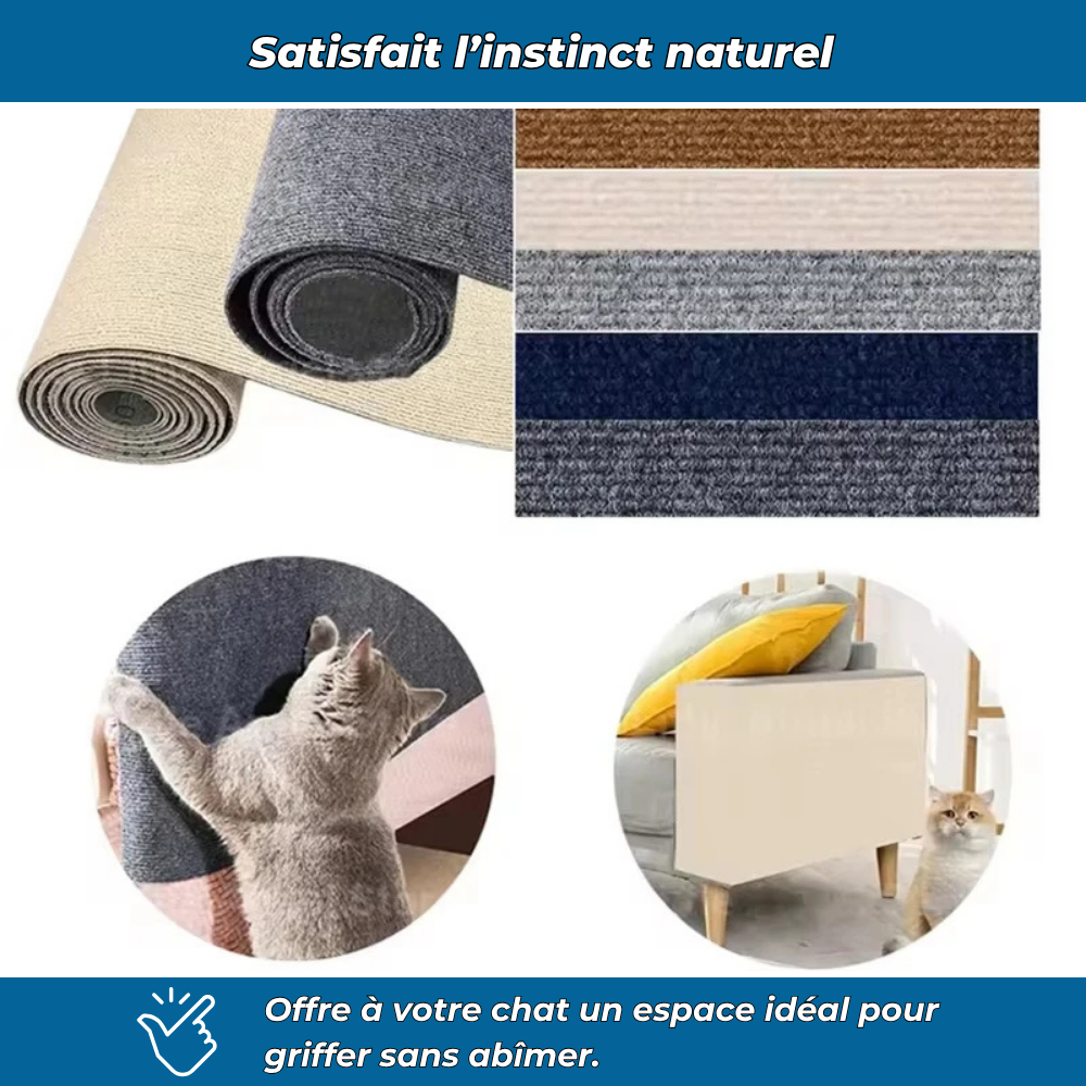 Tapis à gratter auto-adhésif pour protéger murs et meubles