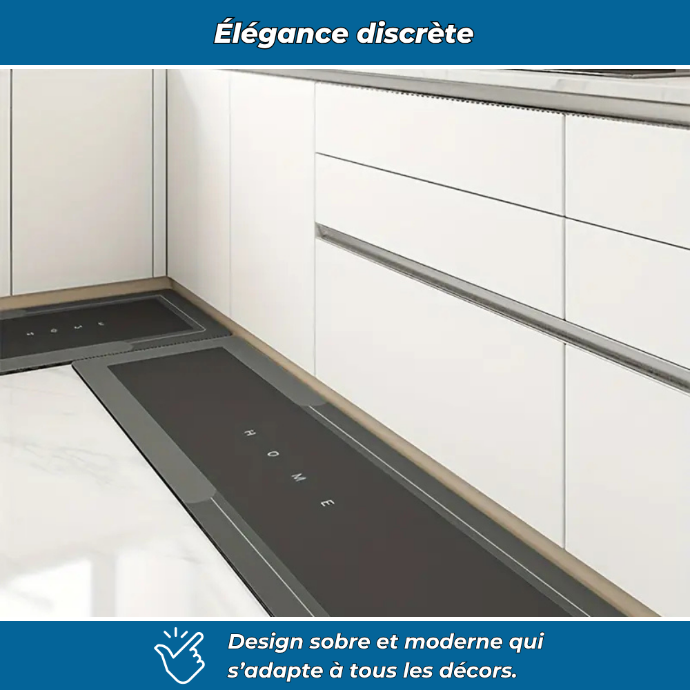 Tapis lavable antidérapant pour sol sec et propre