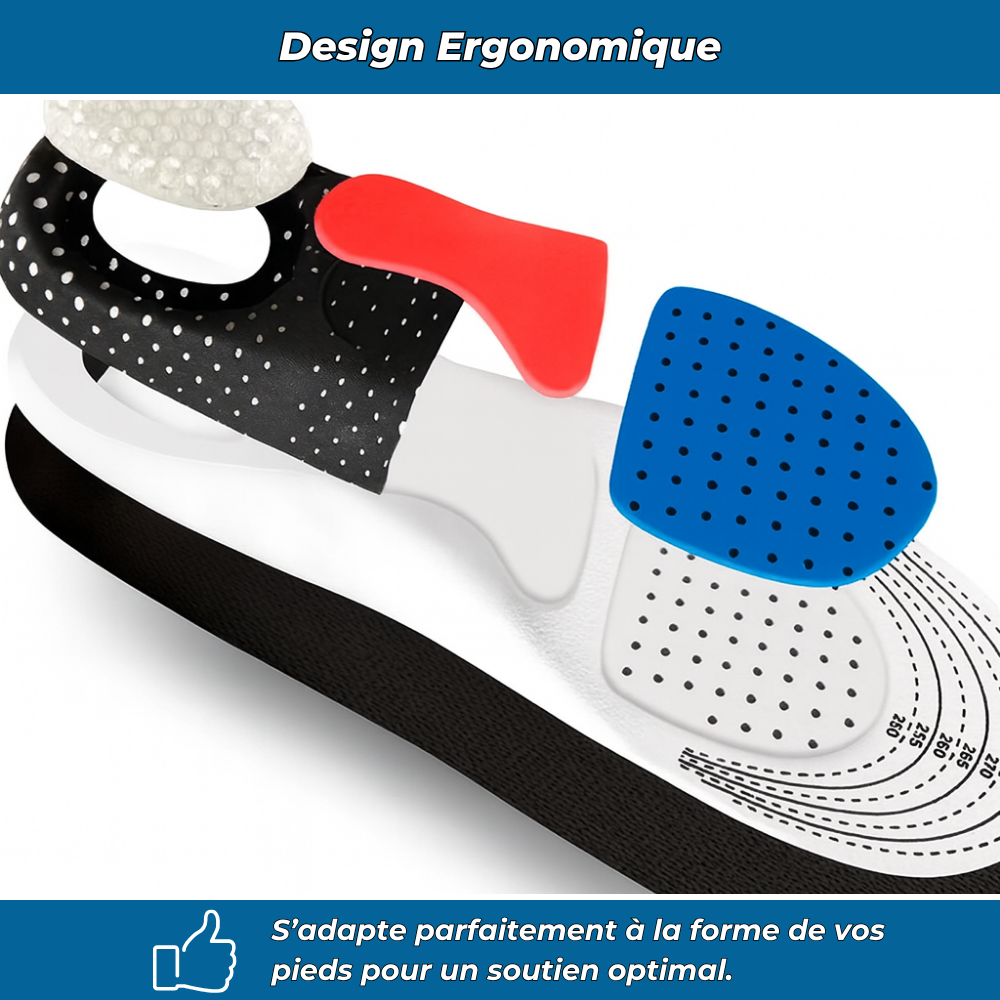GelConfort Pro | Semelles à gel actif anti-fatigue, professionnelles.