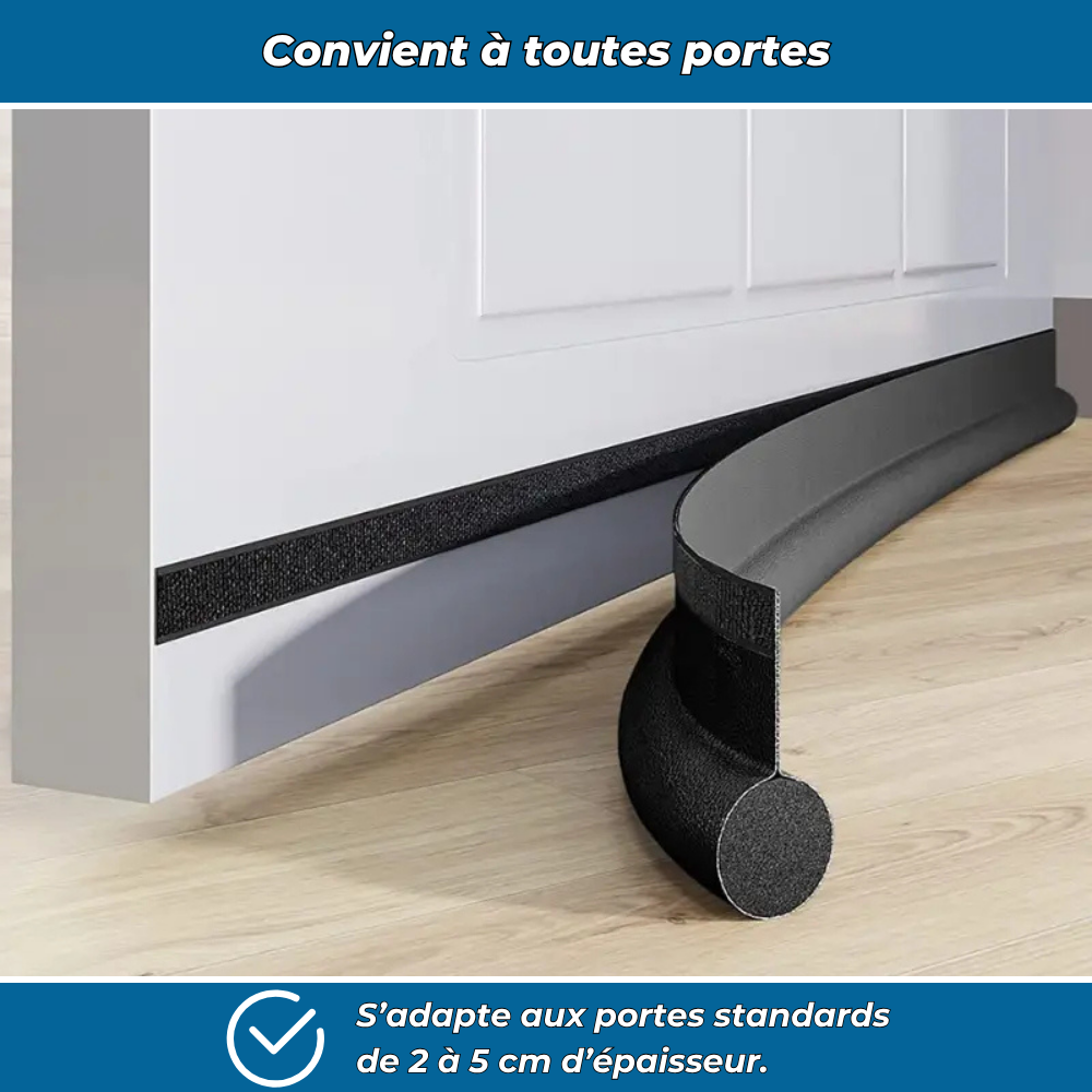 Bande isolante anti-froid pour bas de porte