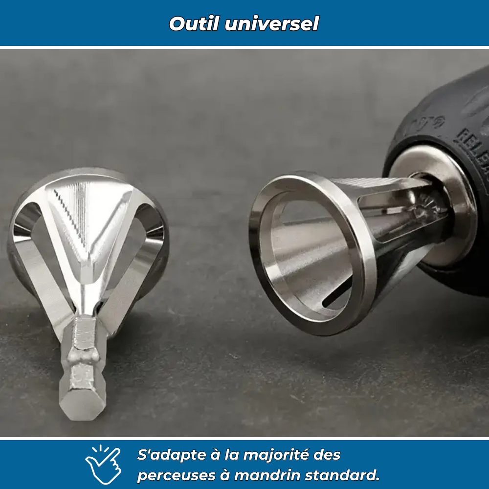 Ébavureur à fixer sur perceuse électrique