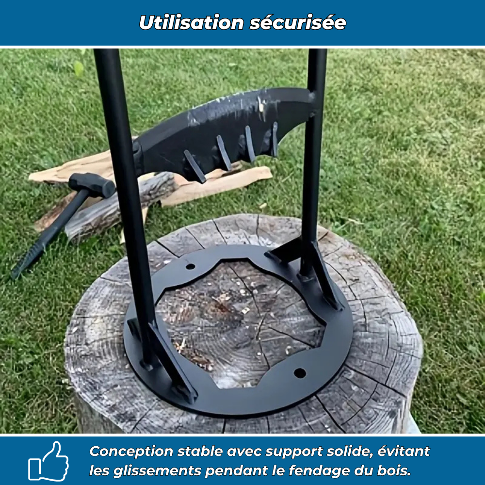Fendeur de bûches robuste | Fend le bois sans effort