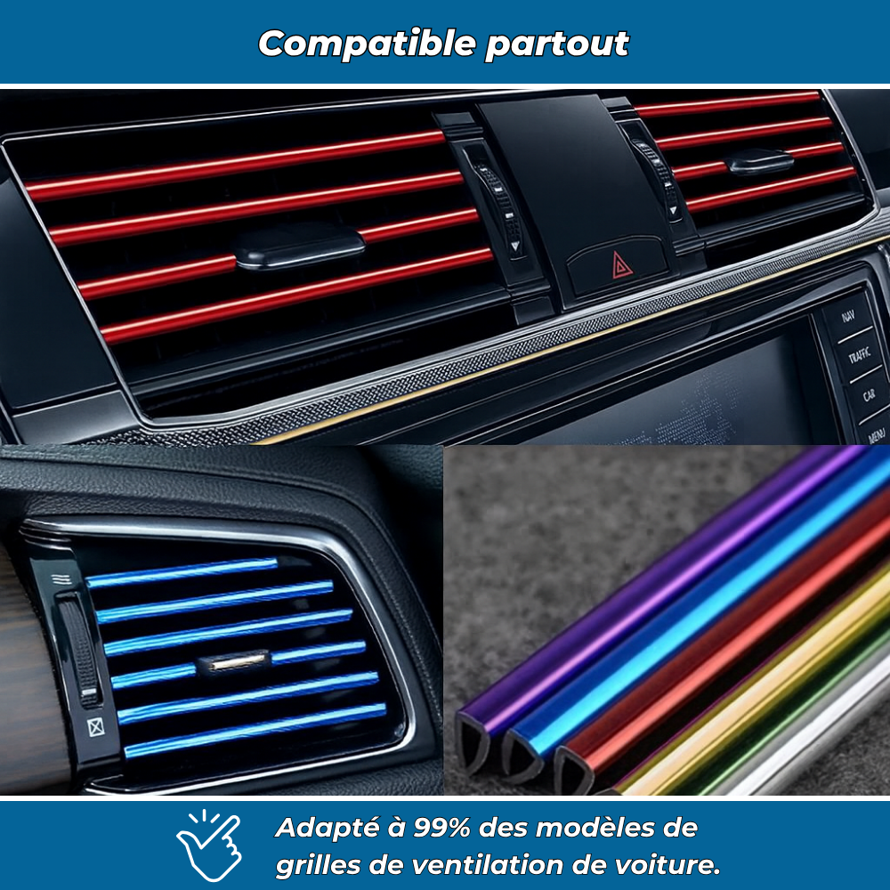 Bandes décoratives pour grilles d’aération