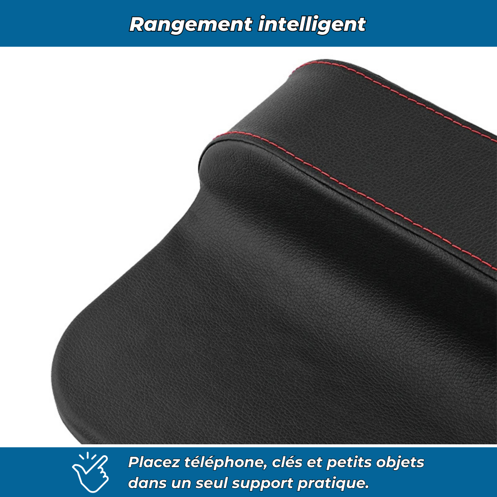Porte-gobelet voiture double avec rangement intégré