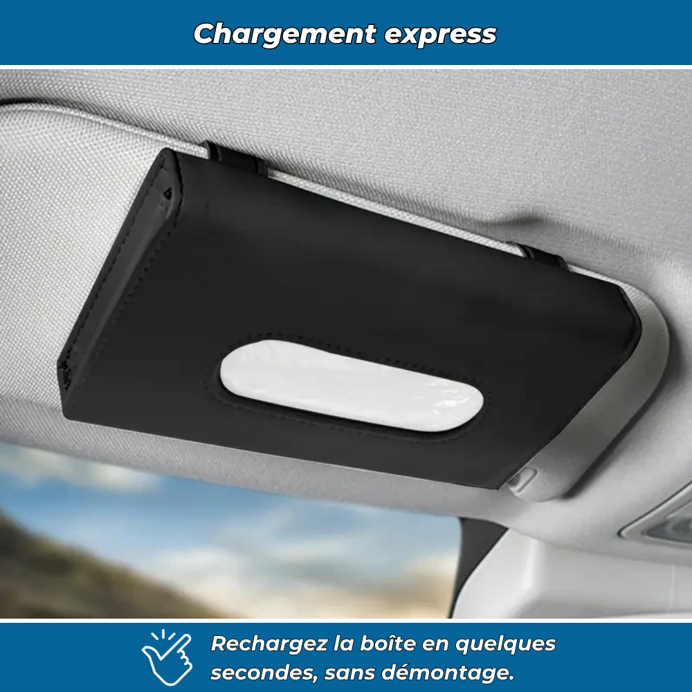 Distributeur de mouchoirs pour pare-soleil de voiture