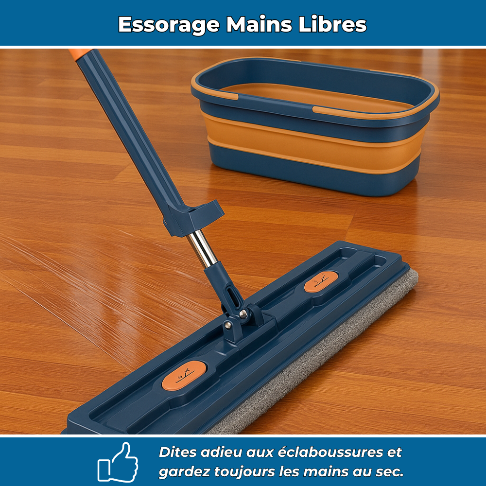 Cleanova – Balai serpillière rotatif avec technologie essorage intégré