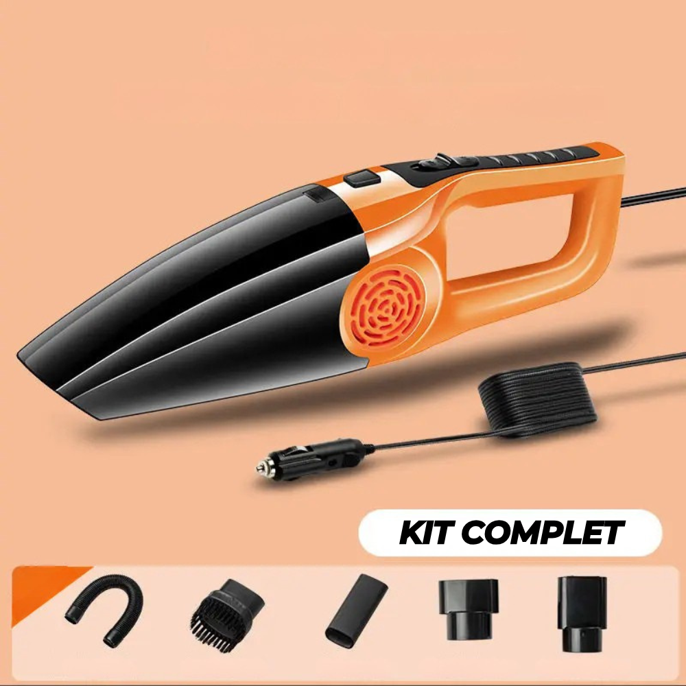 Aspirateur auto compact double usage