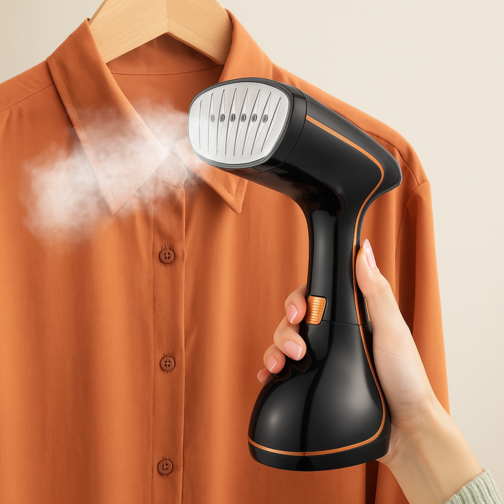 Défroisseur vapeur portable LED 2025 chauffage rapide 9s 3 niveaux réglables