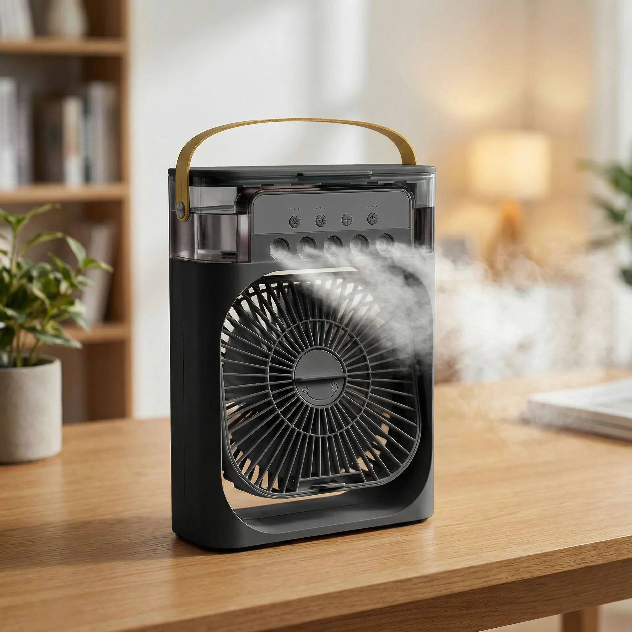 AirFlow Rafraîchisseur d’Air Portable | Mini Climatiseur Silencieux USB | Ventilateur Humidificateur 3 en 1 Compact