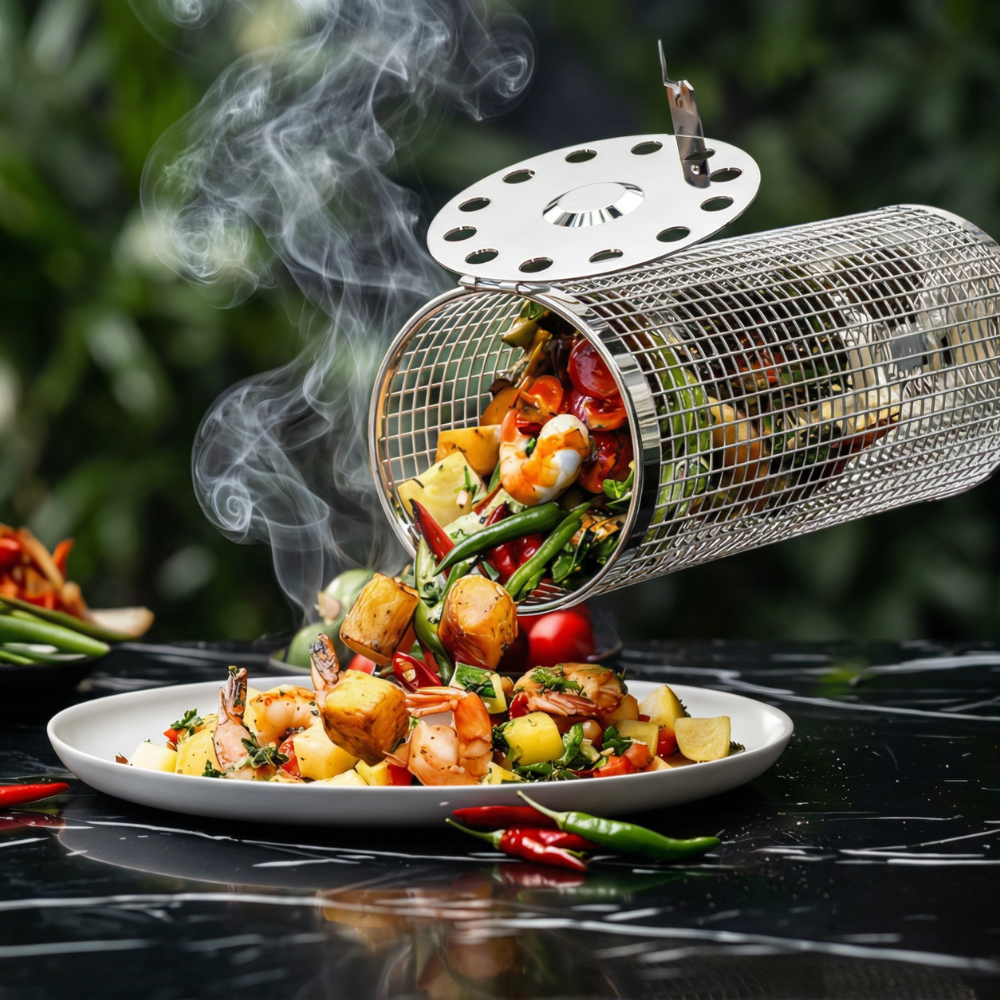 Grill’Master | Panier à barbecue pour cuisson | 1+1 Offert | Cuisson uniforme