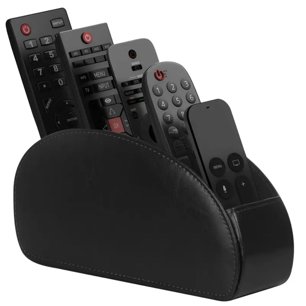 Rangement multifonction pour télécommandes et fournitures