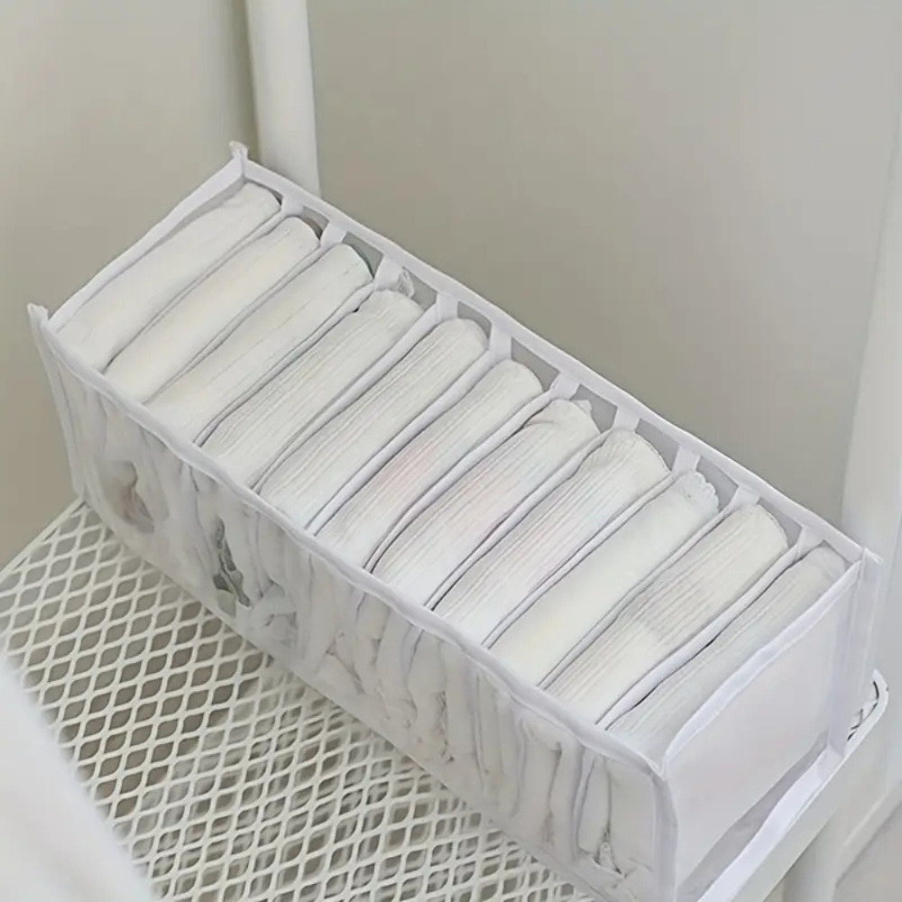 Organisateur de sous-vêtements pliable 11 compartiments