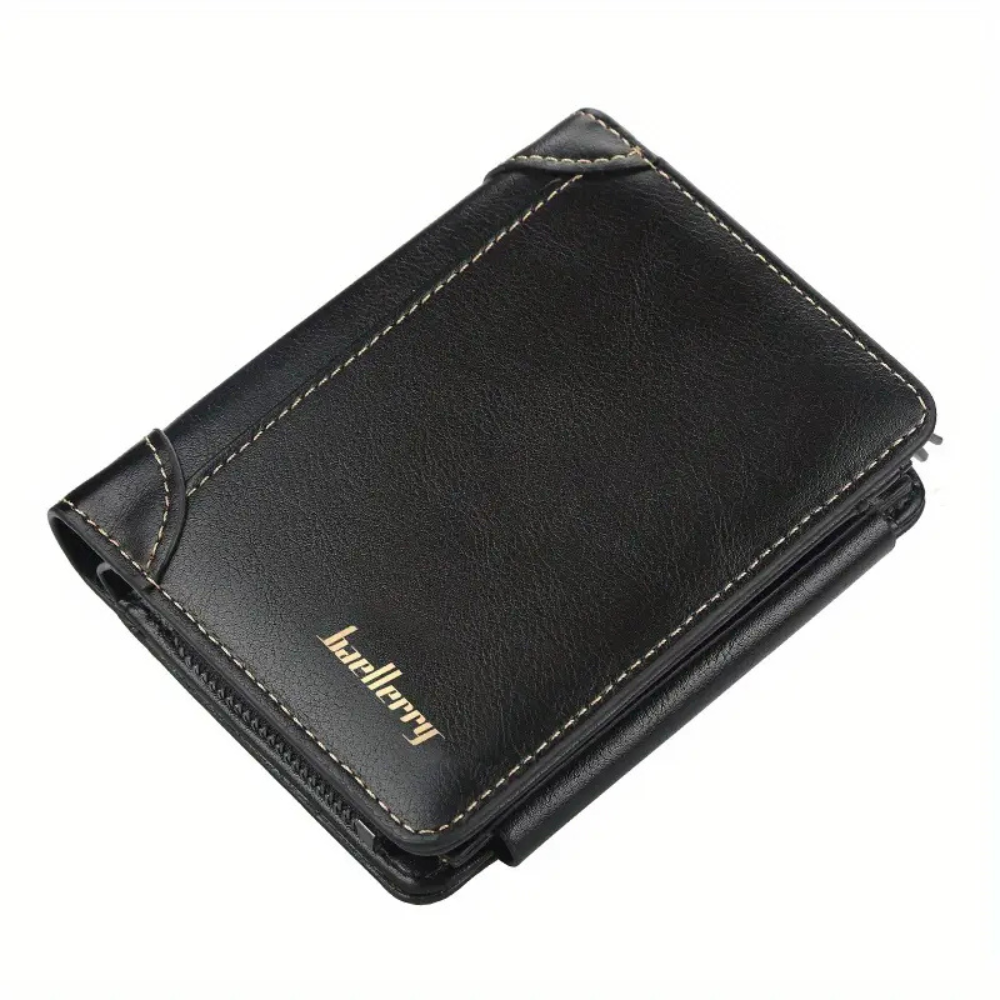 Portefeuille homme à triple pli sécurisé