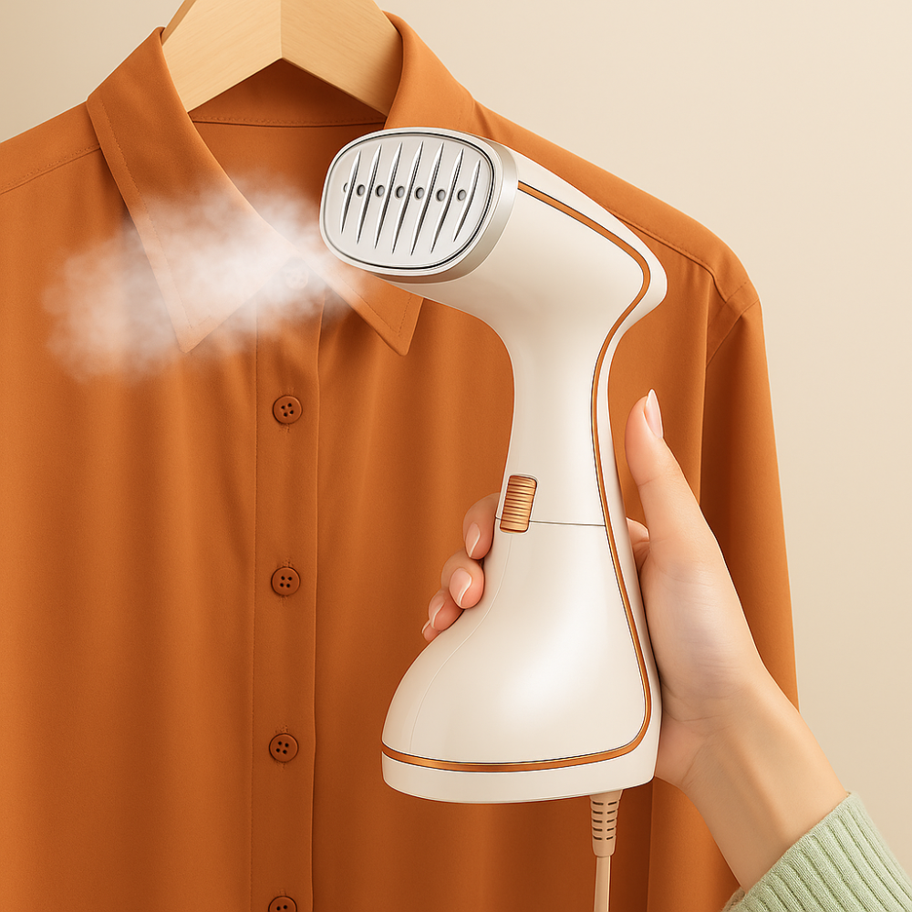 Défroisseur vapeur portable LED 2025 chauffage rapide 9s 3 niveaux réglables