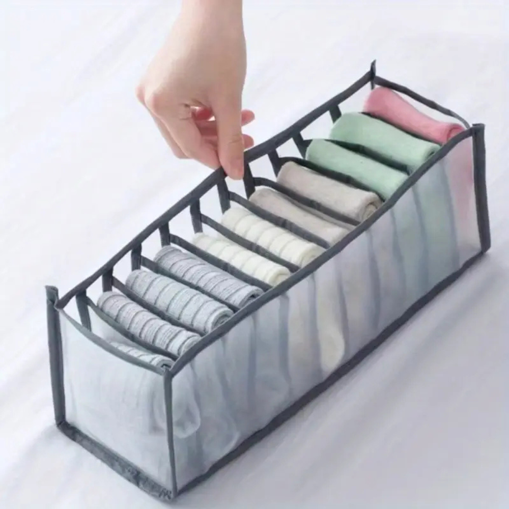 Organisateur de sous-vêtements pliable 11 compartiments
