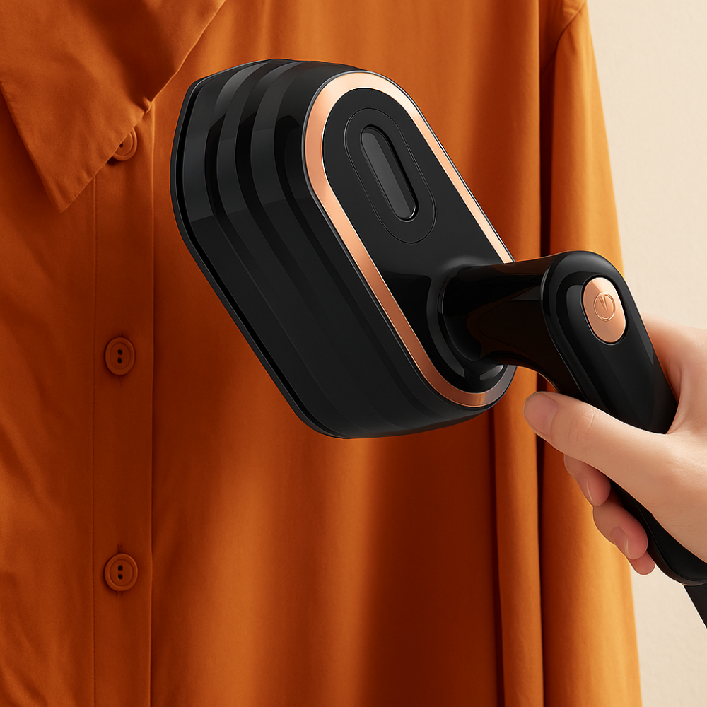 Défroisseur vapeur portable 1200W compact 2-en-1 voyage & maison