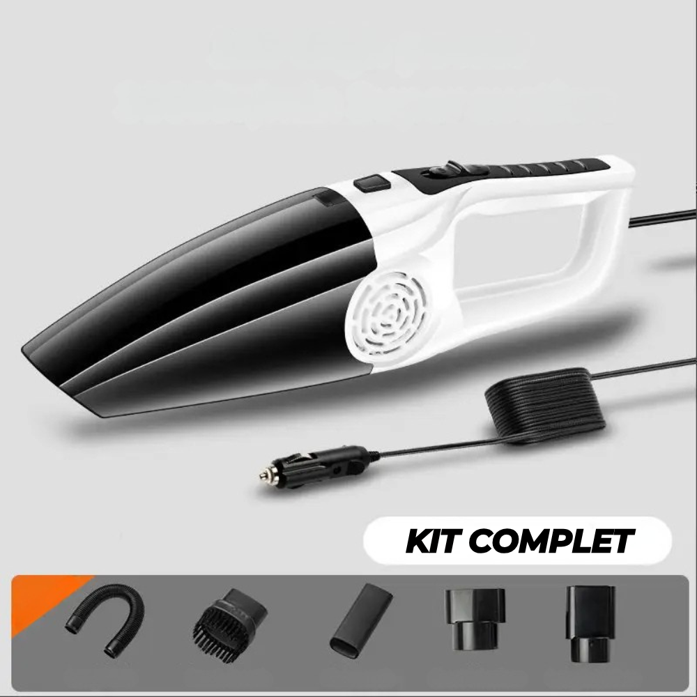 Aspirateur auto compact double usage