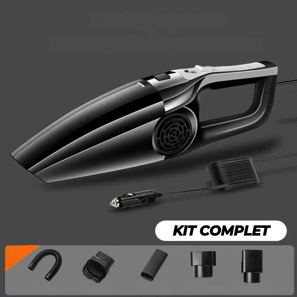 Aspirateur auto compact double usage