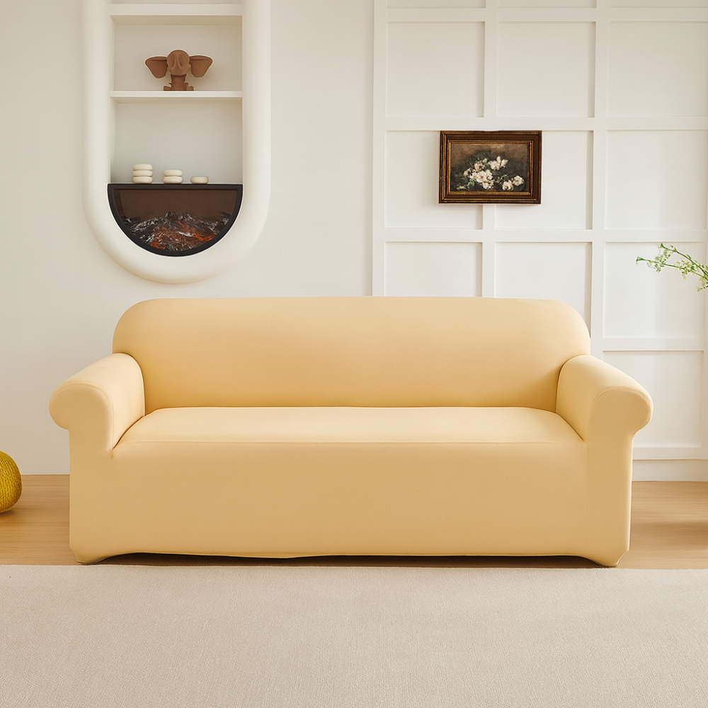 Housse canapé extensible lavable – Protection légère et durable