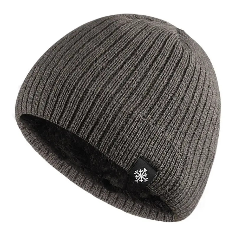 Bonnet tricoté doublé polaire