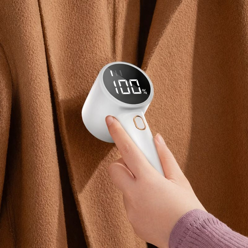 Rasoir anti-peluche USB rechargeable avec affichage numérique – Portable, moteur puissant à 3 vitesses