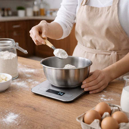 GramPro – Balance de cuisine numérique ultra-précise 1 g, capacité 5 kg, écran LCD, fonction tare