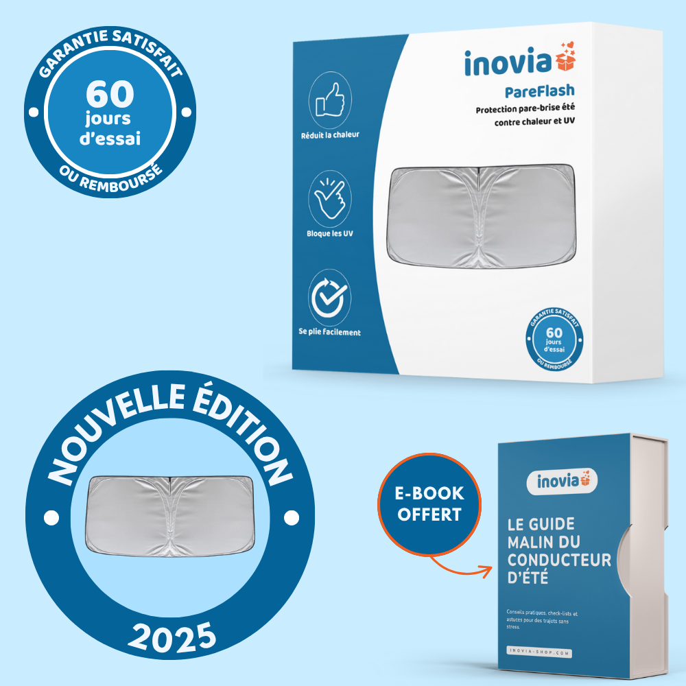 PareFlash – Protection pare-brise été contre chaleur et UV