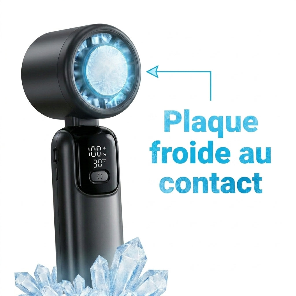 Ventilateur portable turbo | Plaque réfrigérante