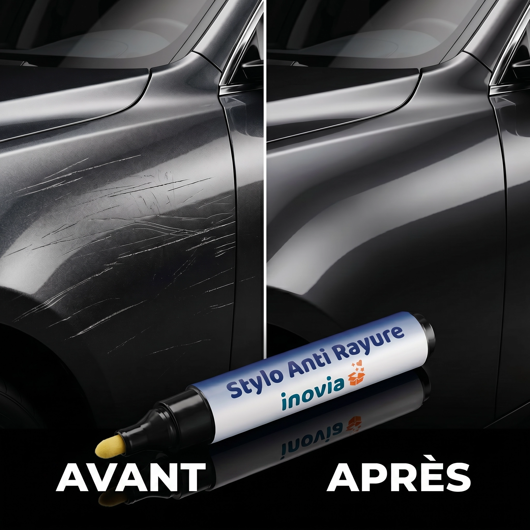Rayure'Fix PRO | Efface Rayures Profondes Carrosserie | Compatible Toutes Couleurs