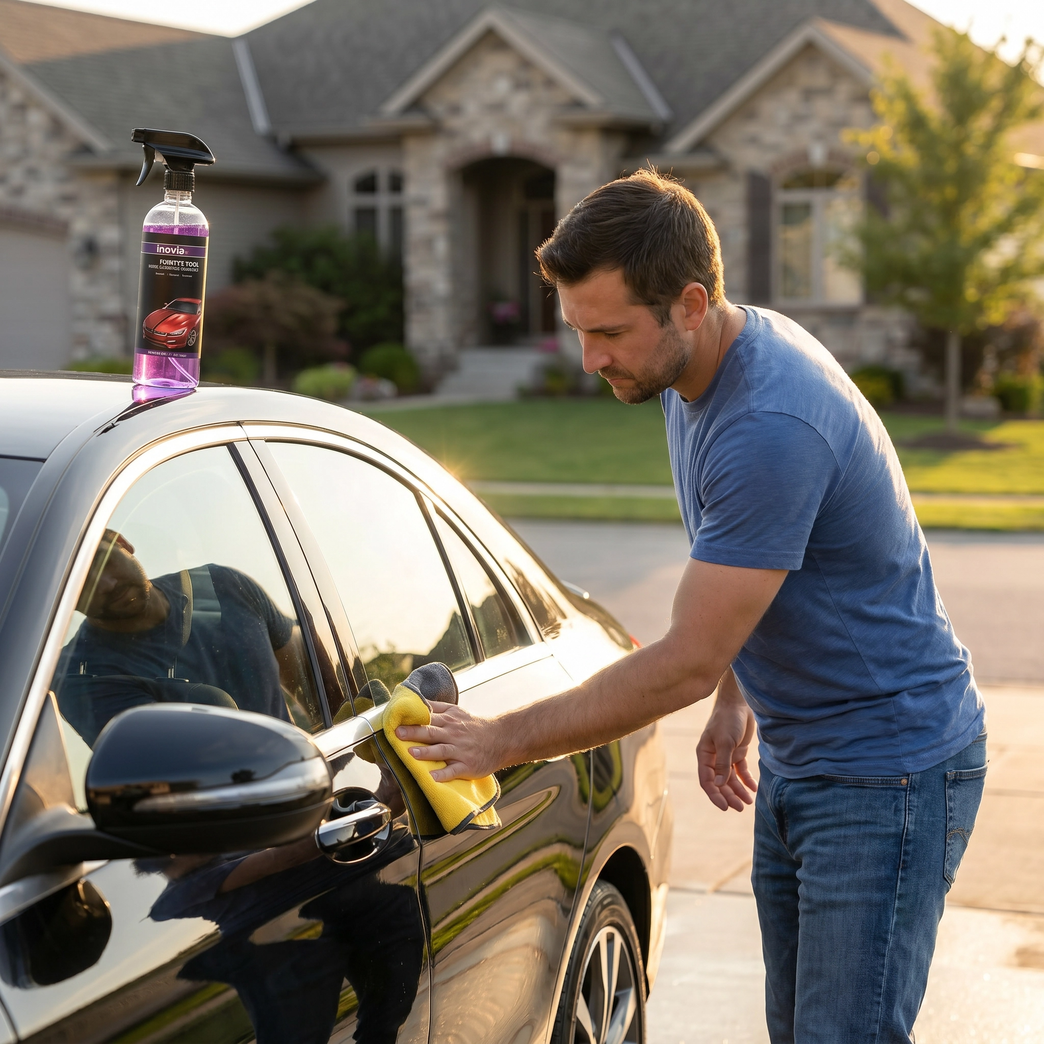 P10 | Spray rénovateur carrosserie | Protège, fait briller et atténue les micro-rayures en un seul geste.
