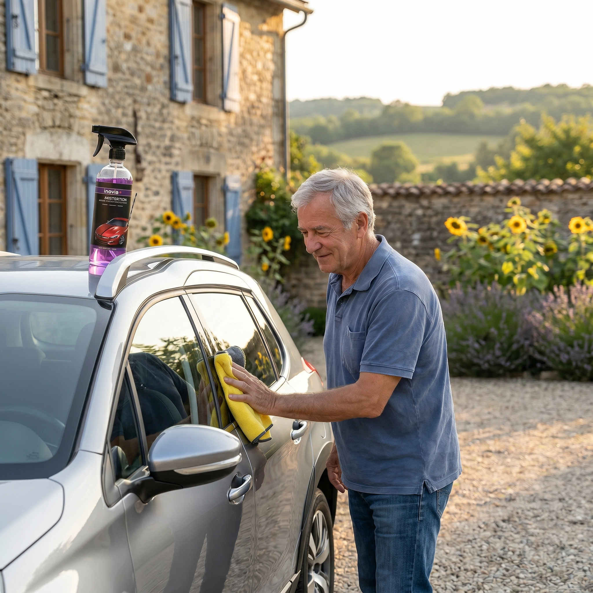 P10 | Spray rénovateur carrosserie | Protège, fait briller et atténue les micro-rayures en un seul geste.