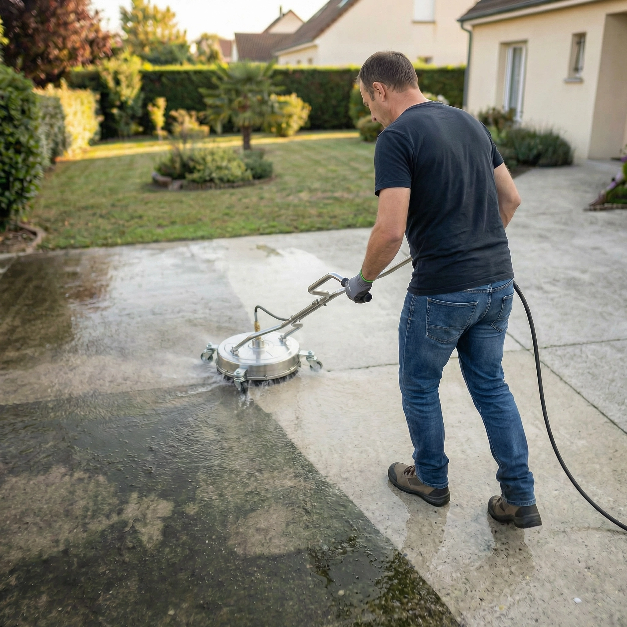 H50 Pro | Nettoyeur Haute Pression Rotatif | Nettoyeur de Surface pour Terrasses & Allées