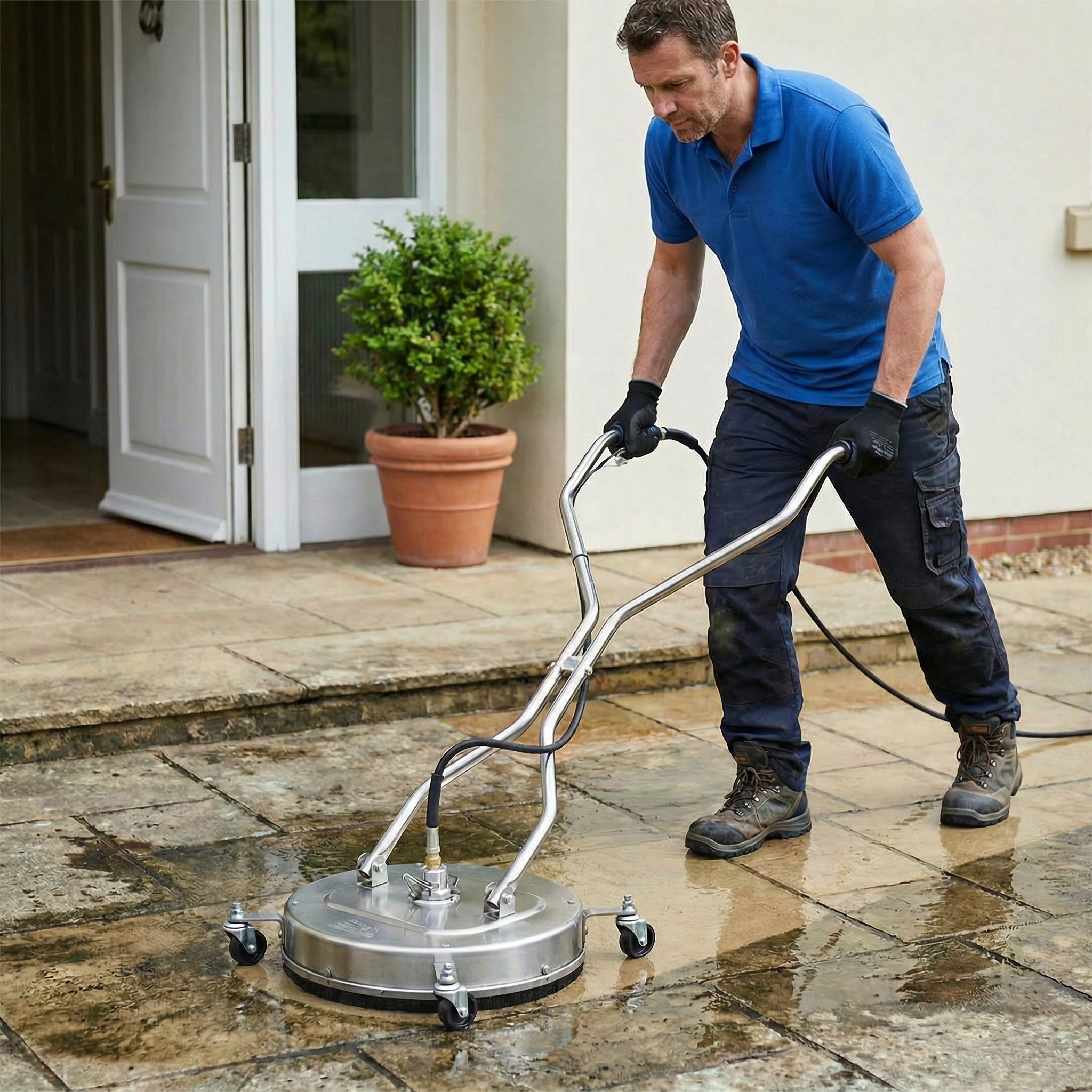 H50 Pro | Nettoyeur Haute Pression Rotatif | Nettoyeur de Surface pour Terrasses & Allées