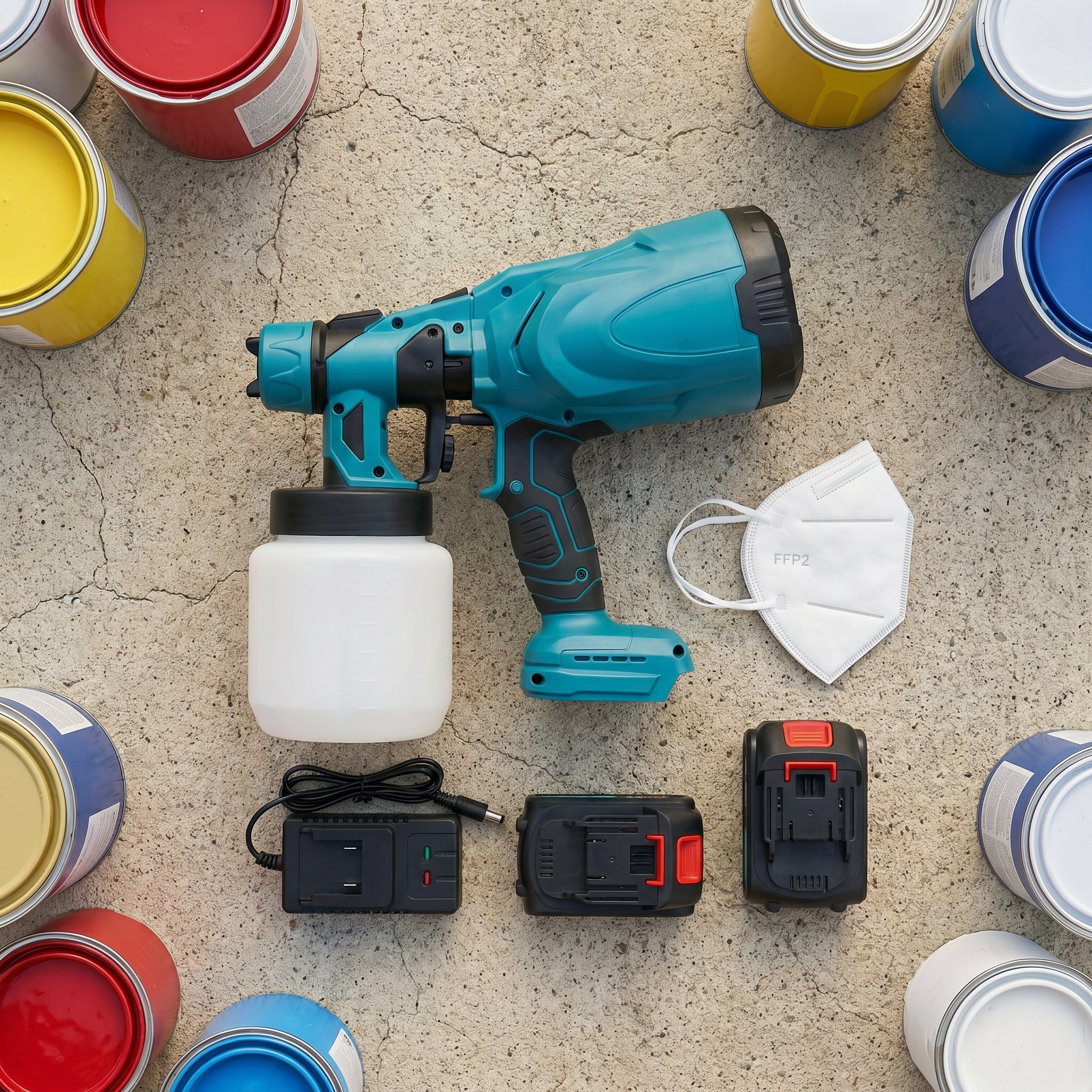 P80 Pro | Pistolet de Peinture Professionnel à Batterie